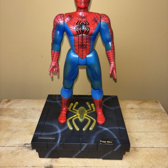 2002 Marvel Spider-Man Talking Animated Bank Tested And‎ Working - Picture 2 of 6